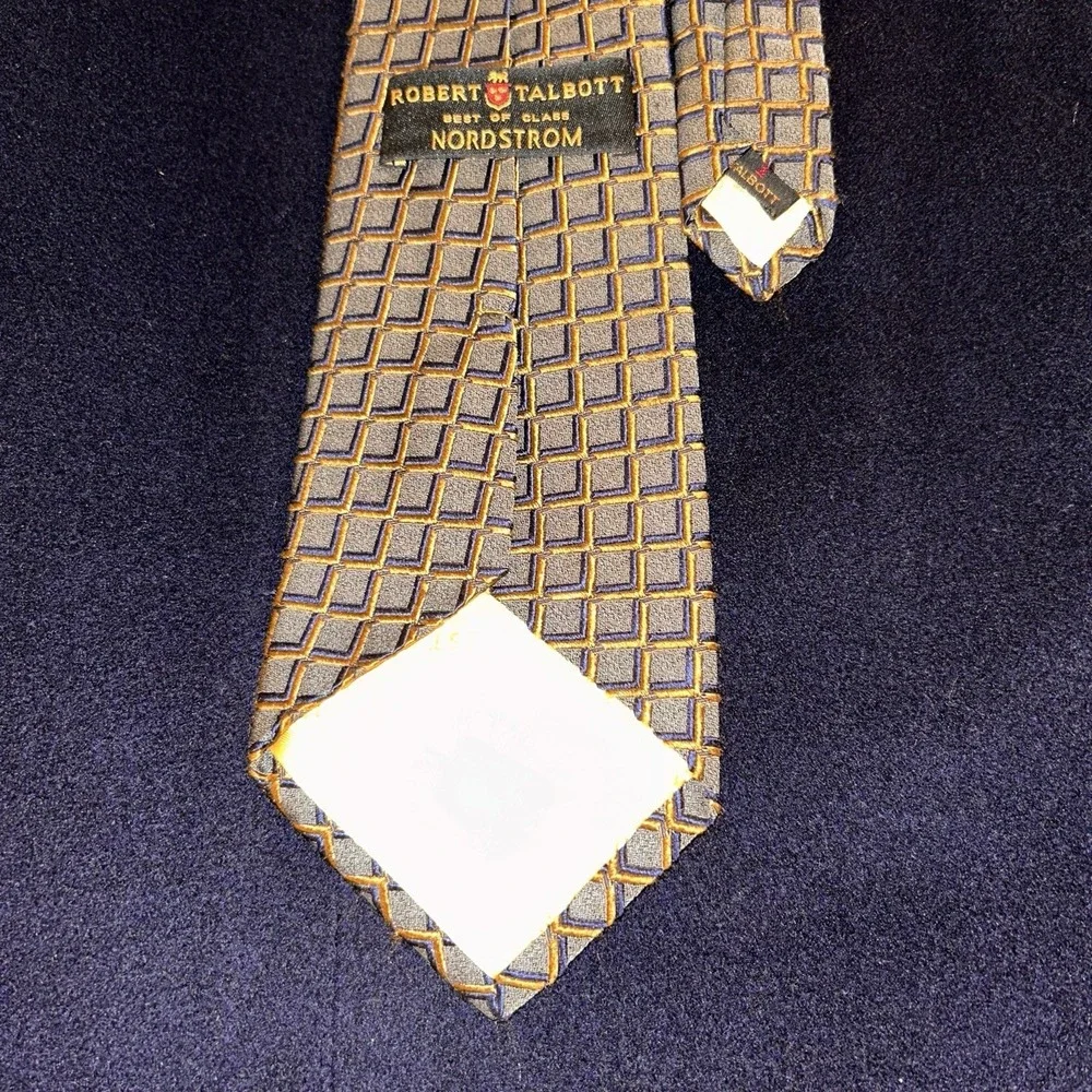 Robert‎ Talbott Best Of Class Nordstrom Tie Geometric Pattern Vintage